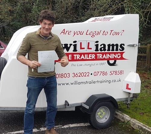 Trailer Test Pass for Rhys Morris