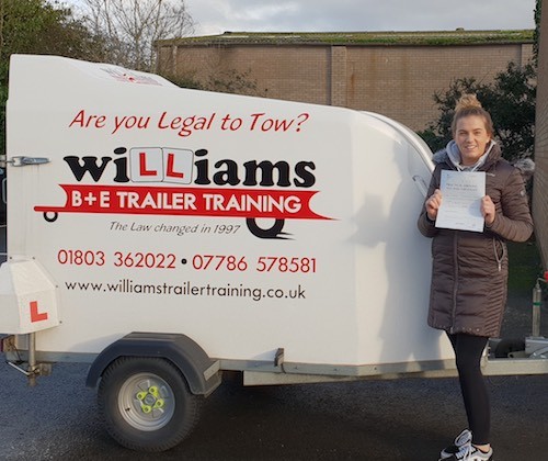 Congratulations to Trailer Test Pass for Ellie Alfieri