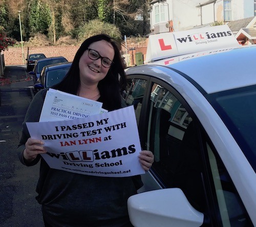 Congratulations on an Automatic Test Pass for Kassie West from Paignton