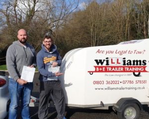 Congratulations on a practical trailer Test Passes for Stephen Craft and Jack Price