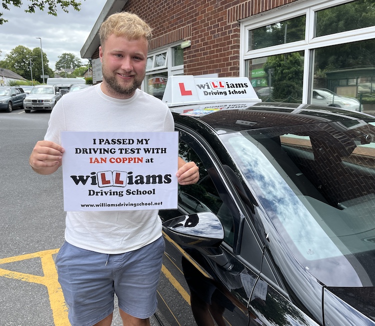 Jack Lenton from Teignmouth passed his practical driving test with Williams Driving School