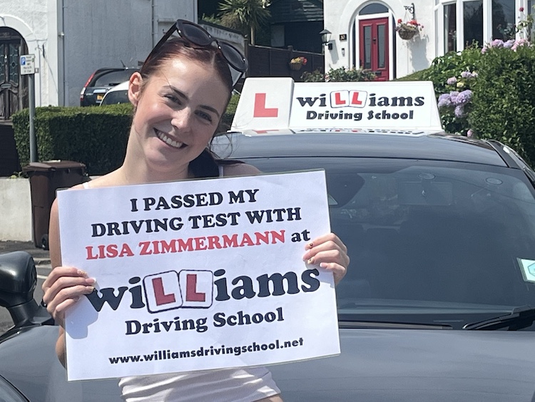 Olivia Cleavely from Torquay passed her practical driving test with Williams Driving School