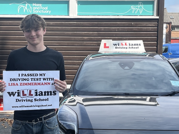 Archie Swanton from Paignton (Compton) passed his practical driving test with Williams Driving School