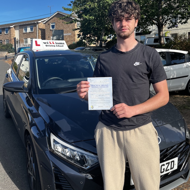 Harry from Dawlish passed his practical driving test with Williams Driving School