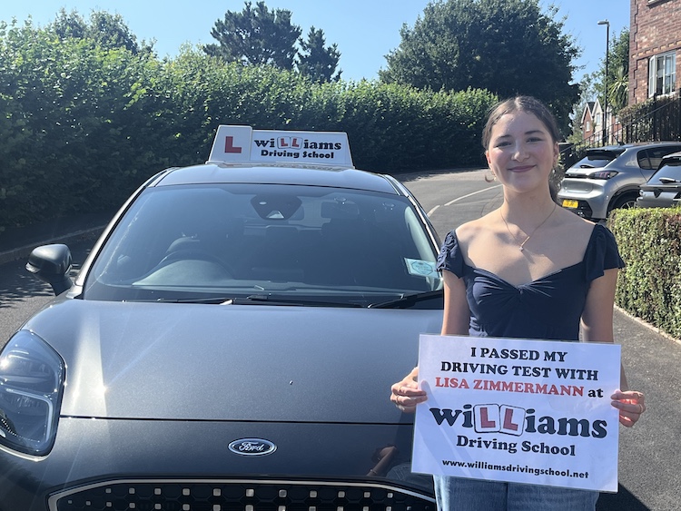 Jasmine Trinh from Torquay passed her practical driving test with Williams Driving School