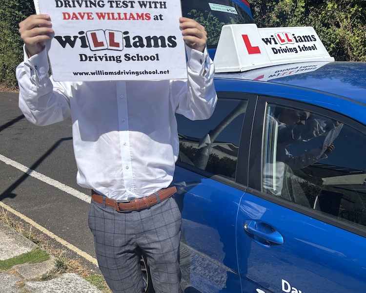 Josh from Torquay passed his practical driving test with Williams Driving School