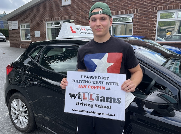 Luca Merelle from Teignmouth passed his practical driving test with Williams Driving School