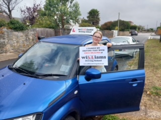 Zoe Mealey from Brixham passed her practical driving test with Williams Driving School
